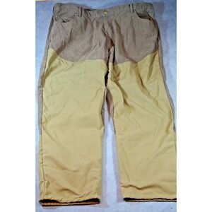 Gamehide Mens 44x32 Brown Tan Cotton Canvas Upland Briar Hunting Brush Pants